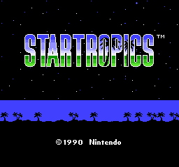 StarTropics — Title screen