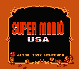 Super Mario Bros. 2 — Title screen