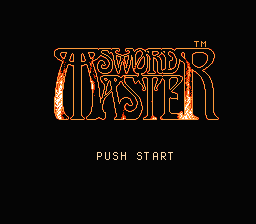 Sword Master — Title screen