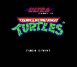 Teenage Mutant Ninja Turtles — Title screen