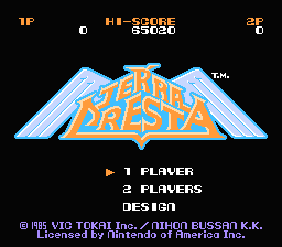 Terra Cresta — Title screen