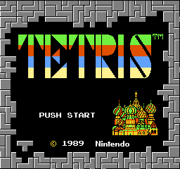 Tetris — Title screen