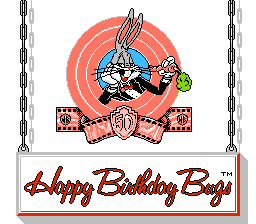 The Bugs Bunny Birthday Blowout — Title screen