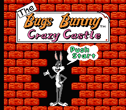 The Bugs Bunny Crazy Castle — Title screen