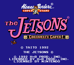 The Jetsons : Cogswell's Caper! — Title screen