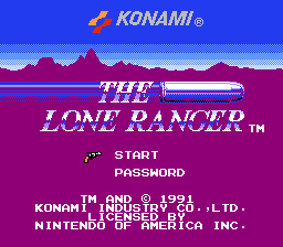 The Lone Ranger — Title screen