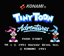 Tiny Toon Adventures — Title screen