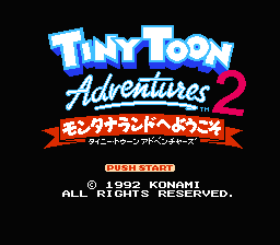 Tiny Toon Adventures 2 : Trouble in Wackyland — Title screen