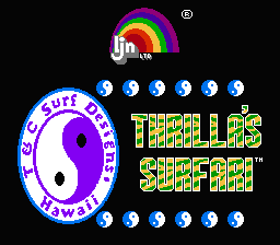 Town & Country Surf Designs : Thrilla's Surfari — Title screen
