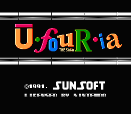 U-four-ia : The Saga — Title screen