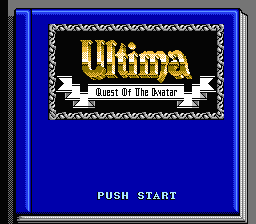 Ultima : Quest of the Avatar — Title screen