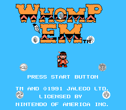 Whomp 'Em — Title screen