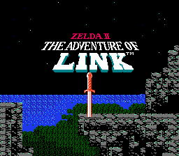 Zelda II : The Adventure of Link — Title screen