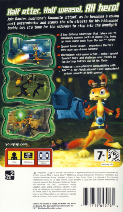 Daxter — Box back