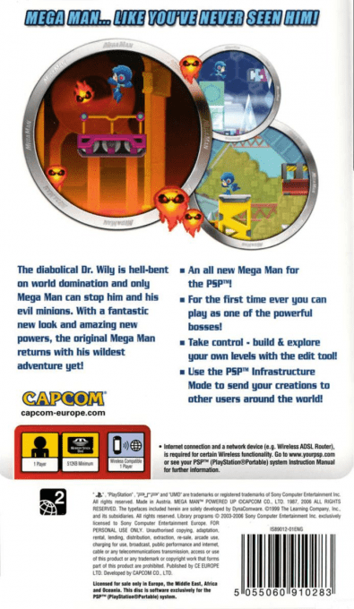 Mega Man : Powered Up — Box back
