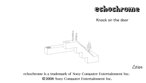 Echochrome — Title screen
