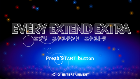 Every Extend Extra — Title screen