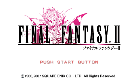 Final Fantasy II — Title screen
