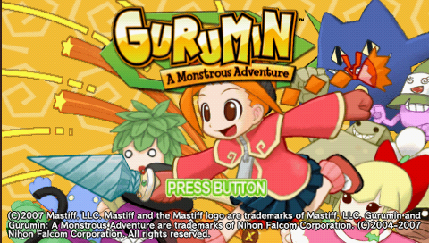 Gurumin : A Monstrous Adventure — Title screen
