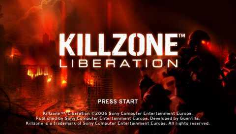 Killzone : Liberation — Title screen