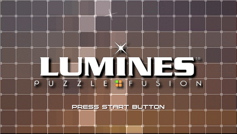 Lumines — Title screen