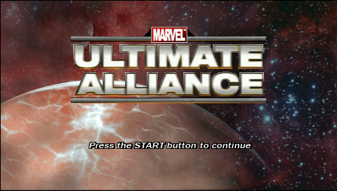 Marvel : Ultimate Alliance — Title screen
