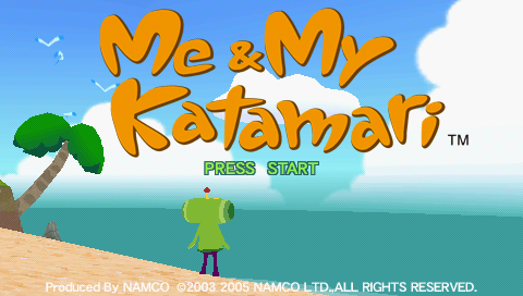 Me & My Katamari — Title screen
