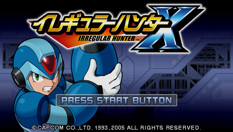 Mega Man : Maverick Hunter X — Title screen