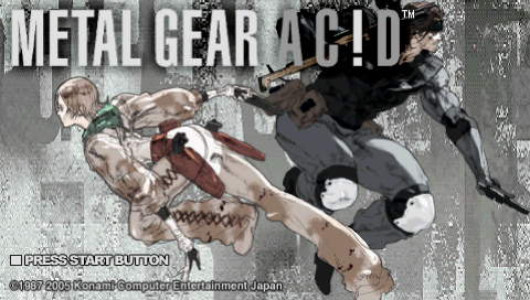Metal Gear Ac!d — Title screen