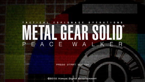 Metal Gear Solid : Peace Walker — Title screen