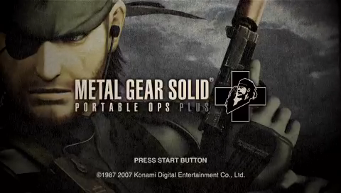 Metal Gear Solid : Portable Ops Plus — Title screen