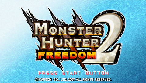Monster Hunter Freedom 2 — Title screen
