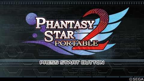 Phantasy Star Portable 2 — Title screen