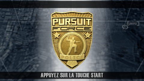 Pursuit Force — Title screen