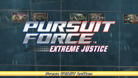 Pursuit Force : Extreme Justice — Title screen