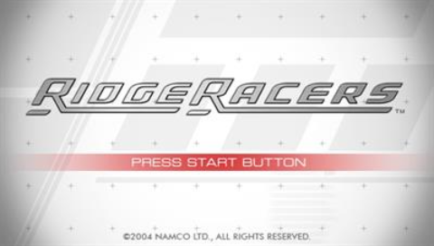 Ridge Racer — Title screen