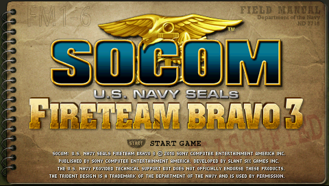 SOCOM : Fireteam Bravo 3 — Title screen