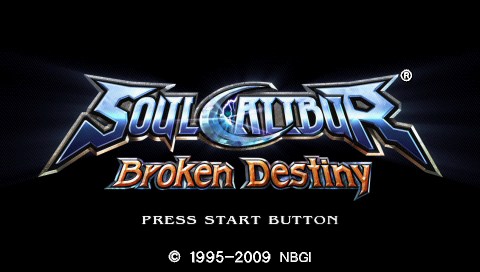 Soulcalibur : Broken Destiny — Title screen