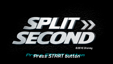 Split/Second — Title screen