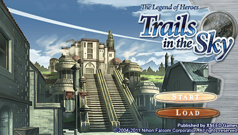 The Legend of Heroes : Trails in the Sky — Title screen