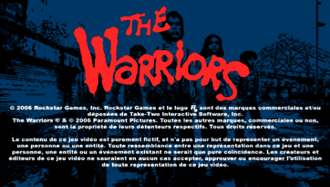 The Warriors — Title screen