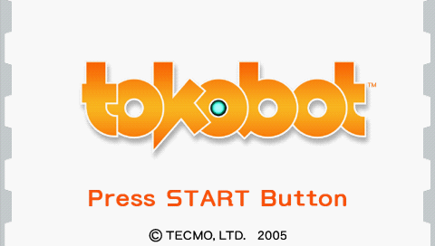 Tokobot — Title screen