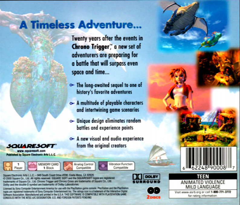 Chrono Cross — Box back