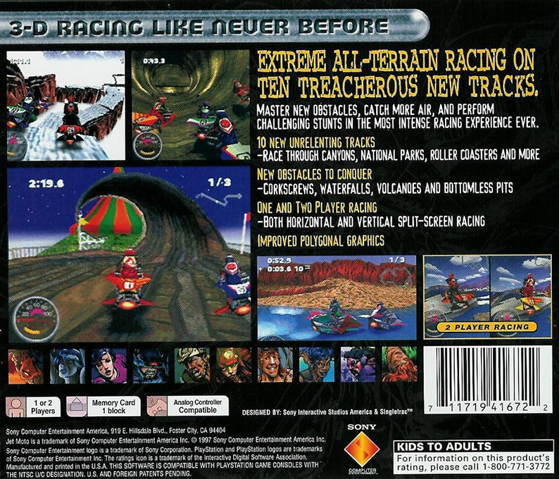 Jet Moto 2 — Box back