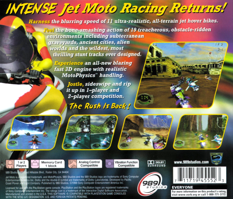 Jet Moto 3 — Box back