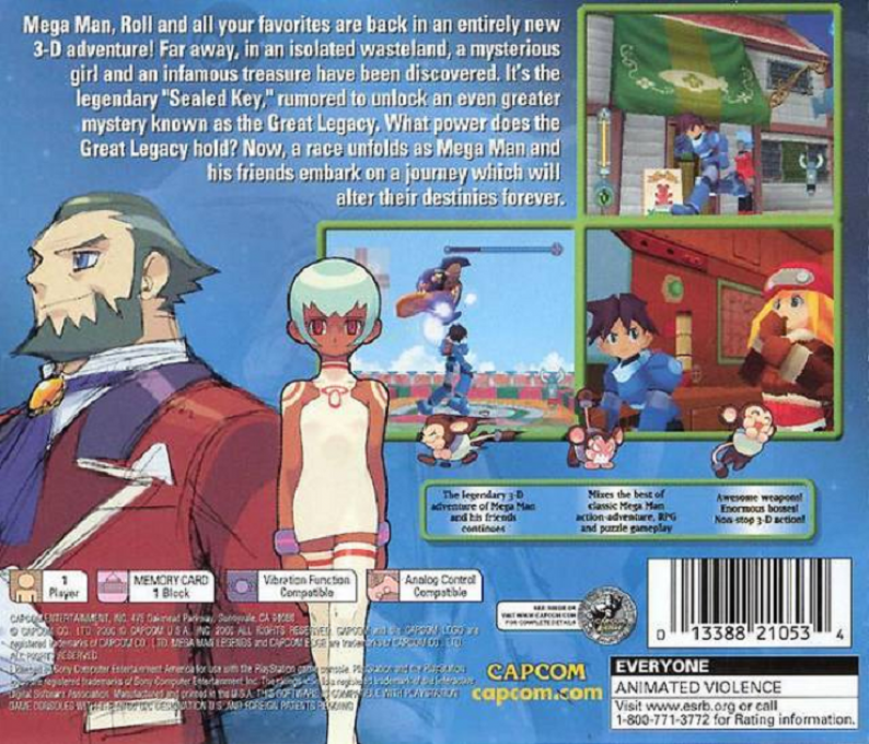 Mega Man Legends 2 — Box back