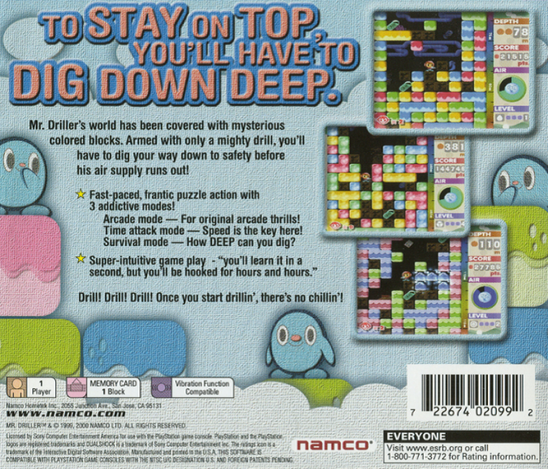 Mr. Driller — Box back