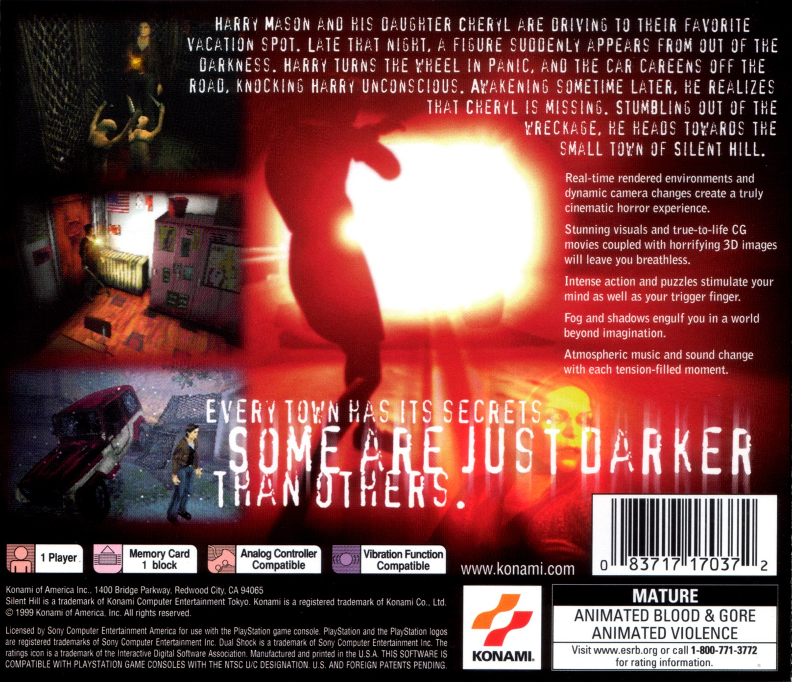 Silent Hill — Box back