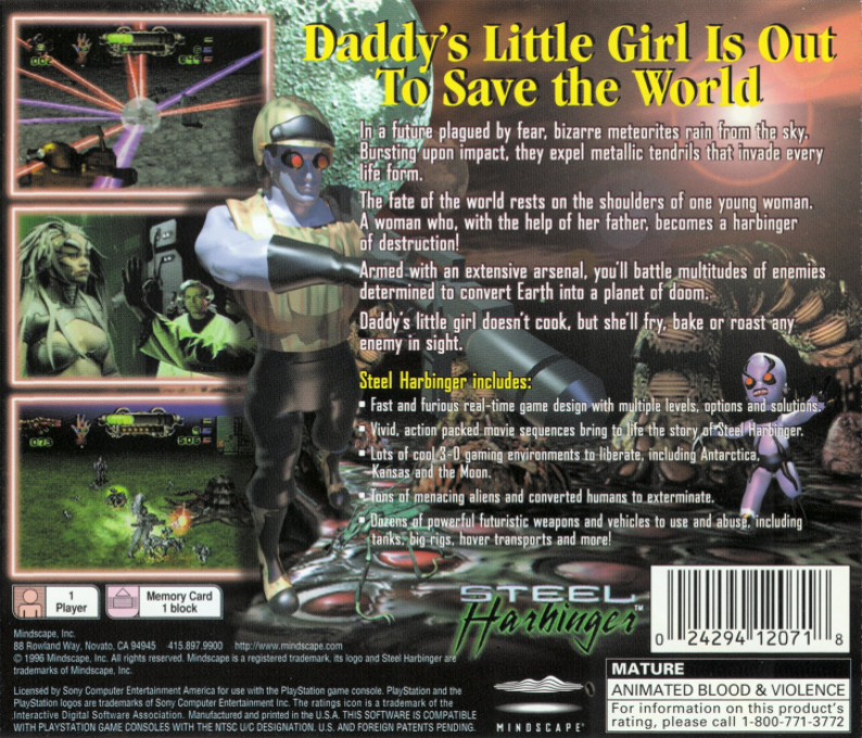 Steel Harbinger — Box back