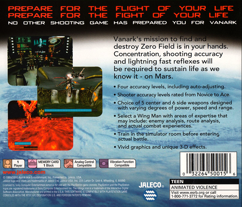 Vanark — Box back